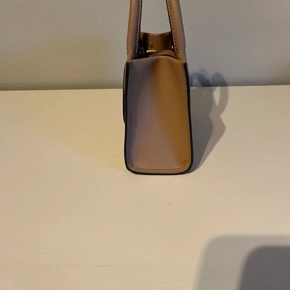 Tory Burch Tan Mini Bag with Structured Shape and Top Handle - Picture 3 of 9